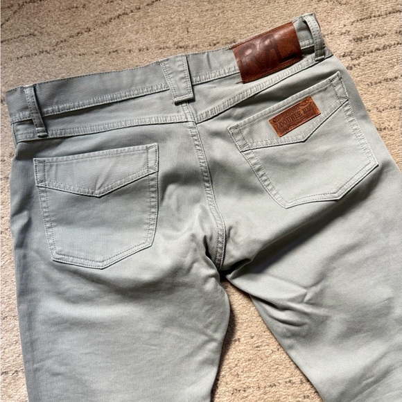 RRL double RL Ralph Lauren light gray slim fit Corduroy Trousers 29/30